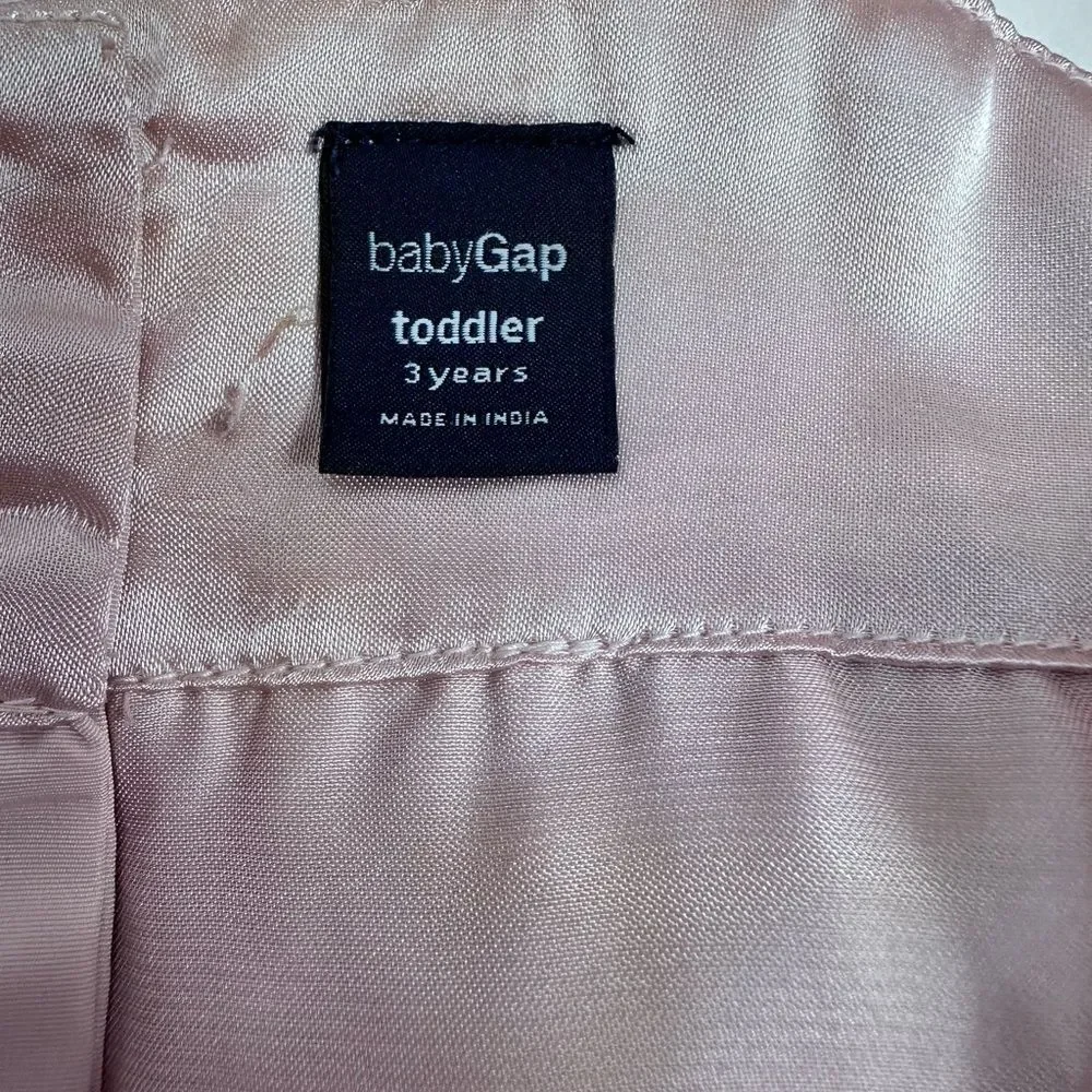 GAP BabyGAP Pink and Red Satin Layered Dress, SIZE‎ 3T